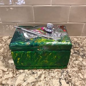 Handmade cigar box jewelry box